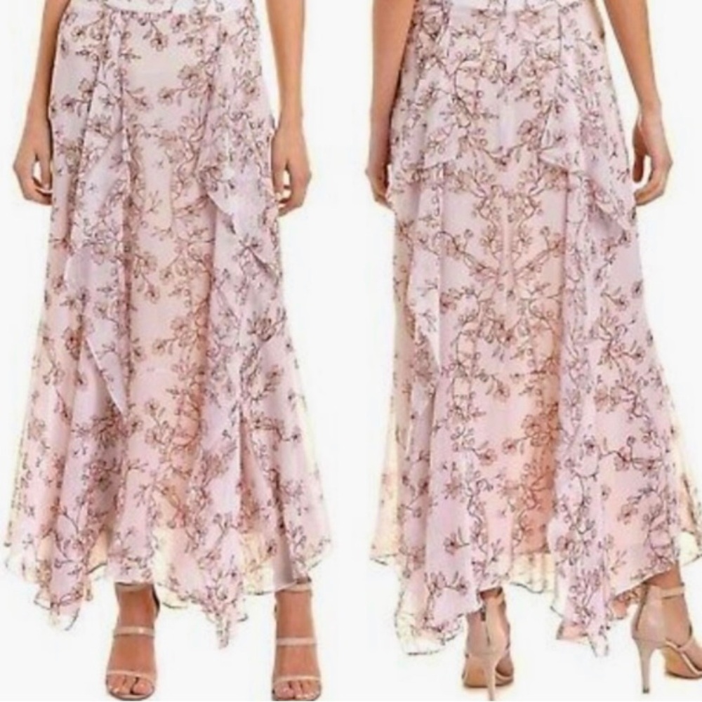 BCBG MaxAzaria Collection Long Barepink "Amalli" Skirt Size 6